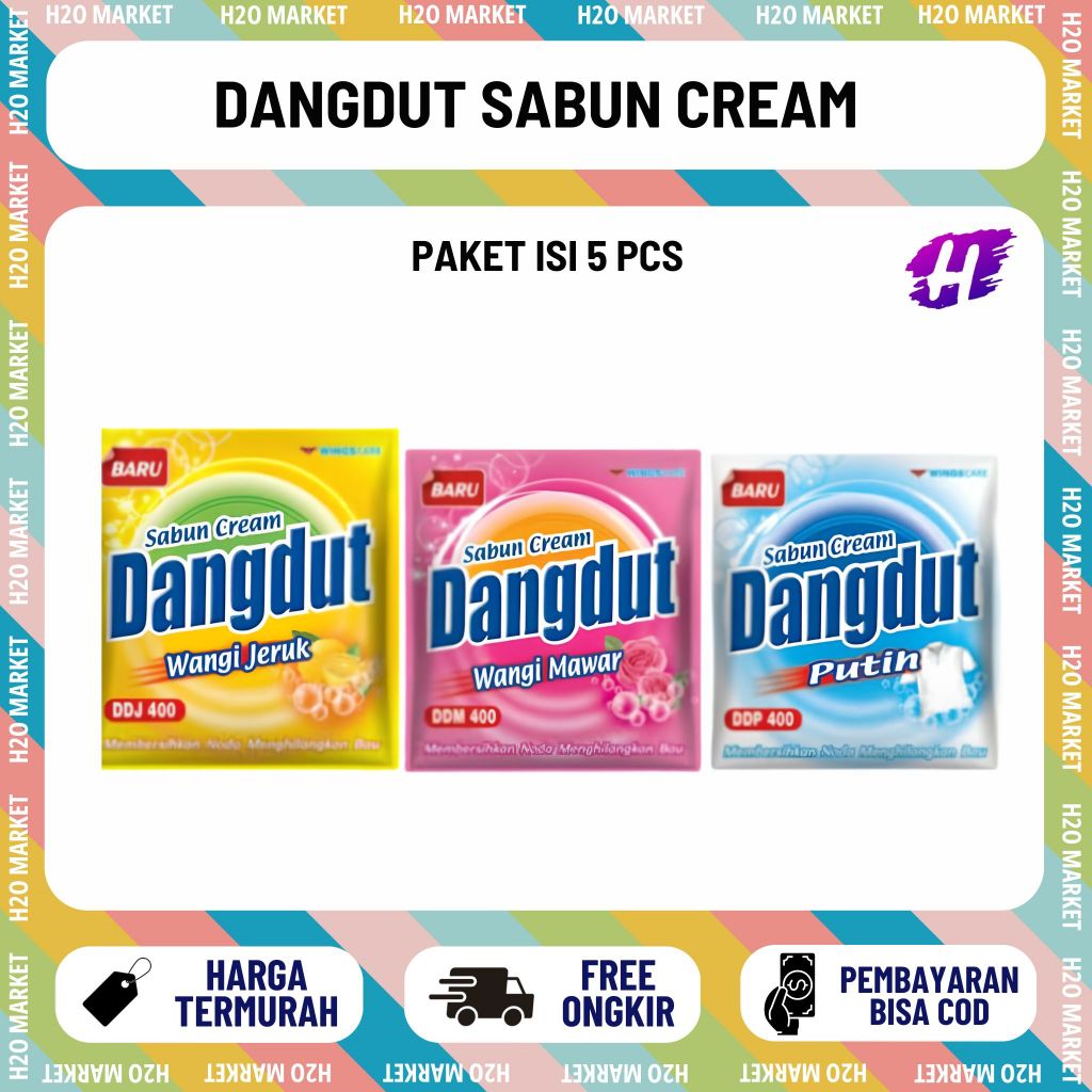 (1 RENCENG ISI 5 PCS) Dangdut Sabun Cream Colek Wings 85g / Sabun Colek Cream Dangdut DDP 400