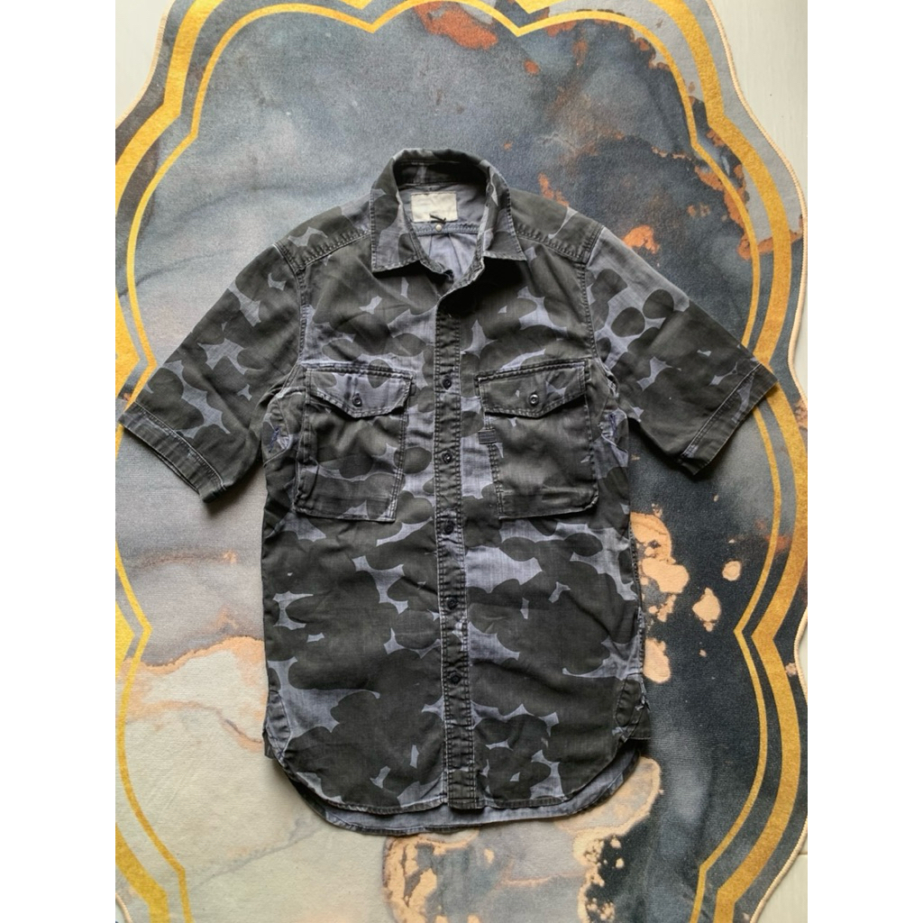 kemeja gstar camo second