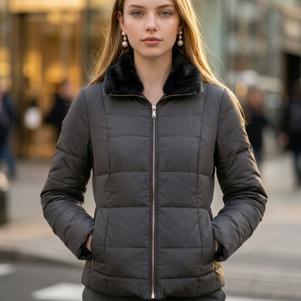AWAW BY JUNKO SHIMADA Jacket&Coat Winter Bulu Mantel Musim Dingin