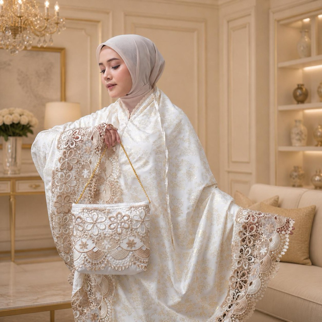 zoya mukena katun foil mix renda