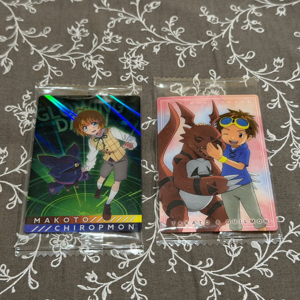 Digimon Wafer Card Chiropmon Guilmon Bandai
