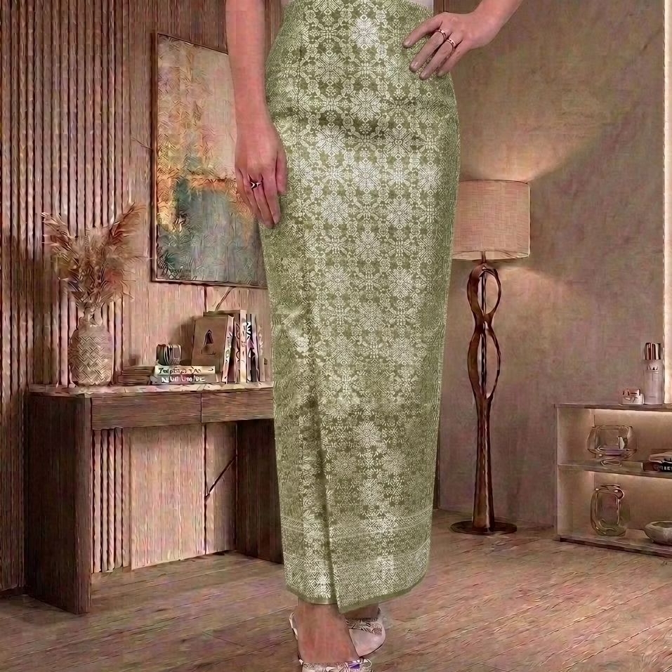 Rok span jadi belah samping / bawahan rok span kebaya / rok kebaya motif / rok songket - larizze keb