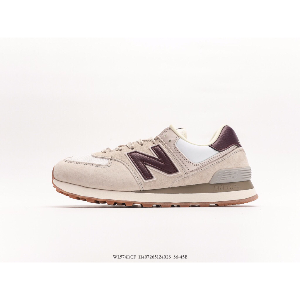 Blackshoes - Sepatu Sneakers New Balance WL574RCF Moonbeam Burgundy - 574