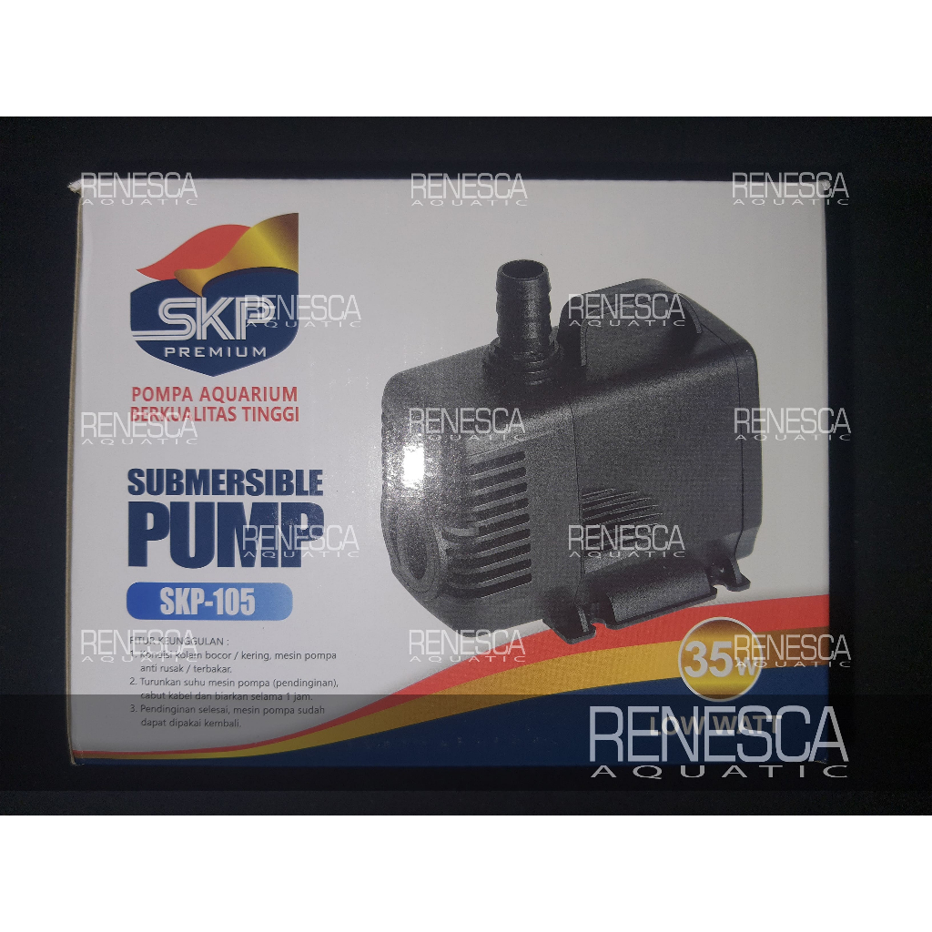 SKP Premium 105 Pompa Aquarium 35W 2800 L/H - Power Head Submersible Water Pump Celup