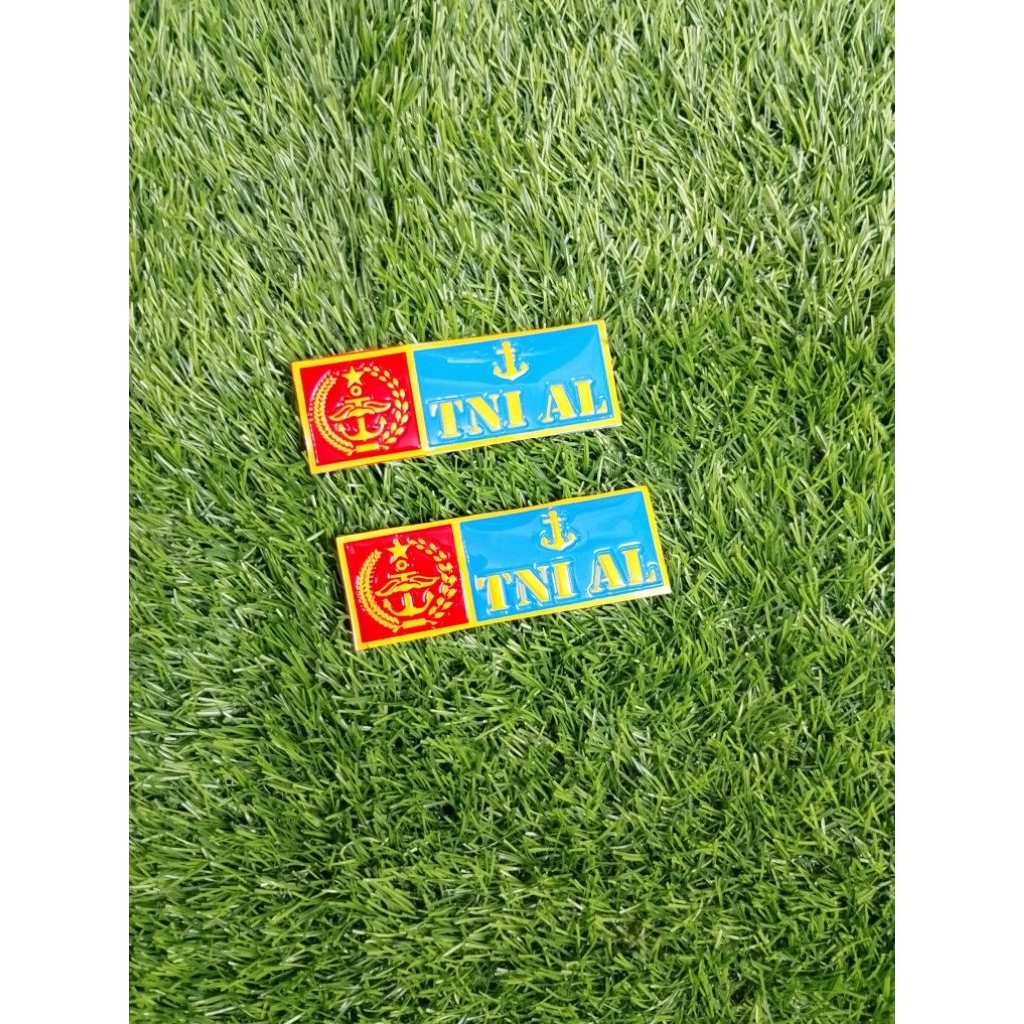 Stiker Timbul Tempelan Plat Motor logo TNI AL