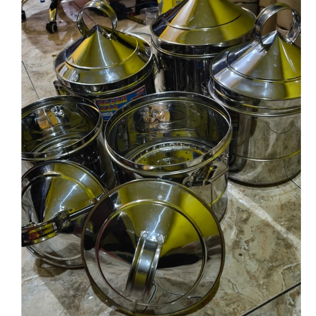 Dandang Kukus Nasi Stainless 1/2 Kg, 2Kg, 3Kg