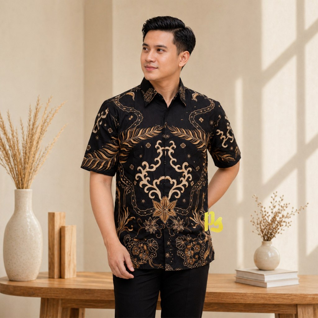 Kenzo Kemeja Pendek Baju Batik Pria Lengan Pendek Batik Pria Premium Seragam Batik Kantoran