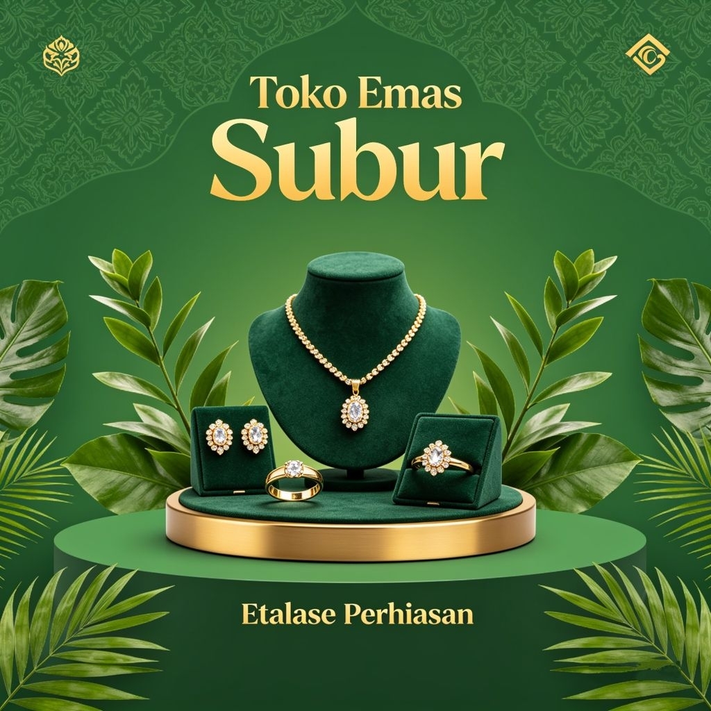 ETALASE PERHIASAN KHUSUS LIVE SAJA - TOKO EMAS SUBUR