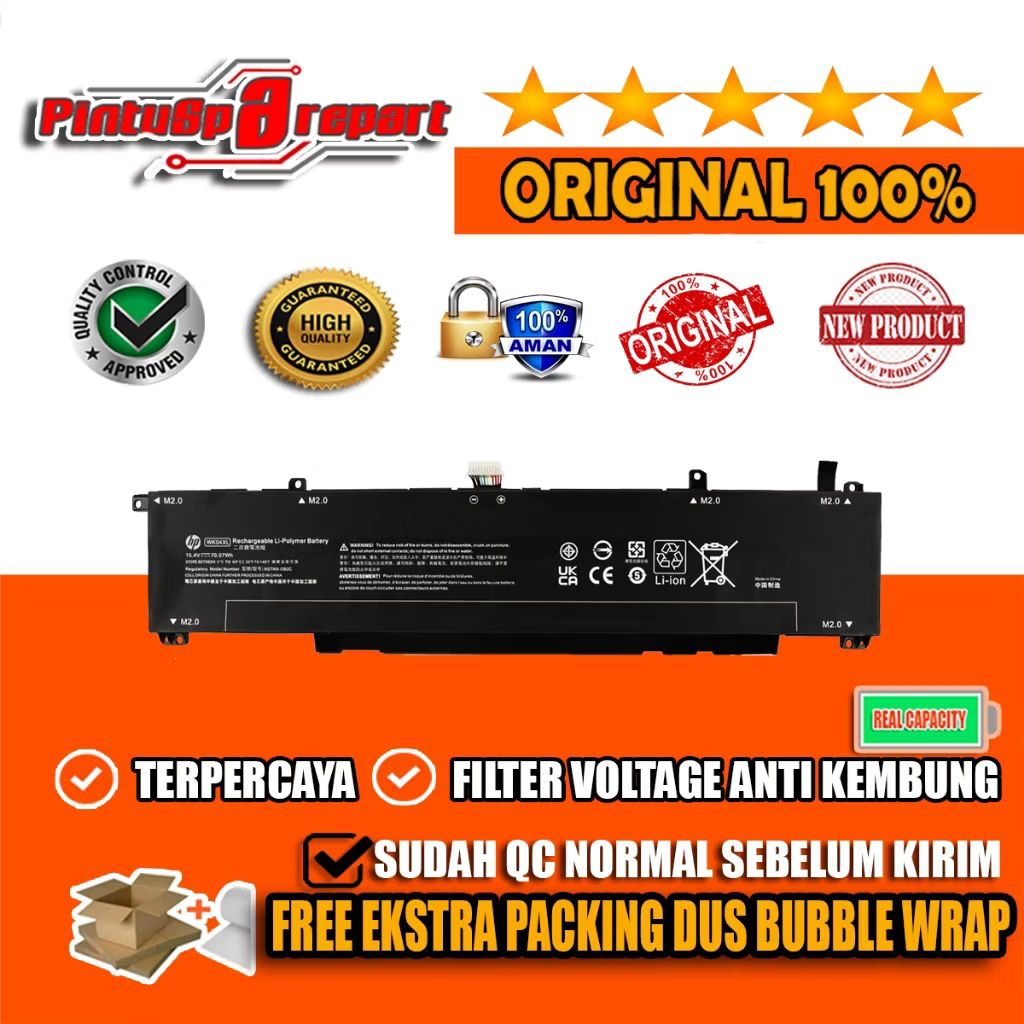 GENUINE ORIGINAL BATERAI HP WK04XL LUAR JAWA VIA DARAT