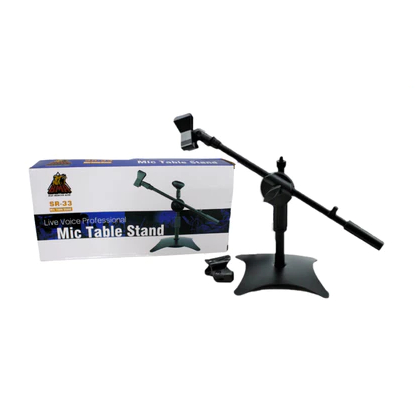 Stand Mic Meja SR 33 BMA / Microphone Table Stand Pendek Podium Desk