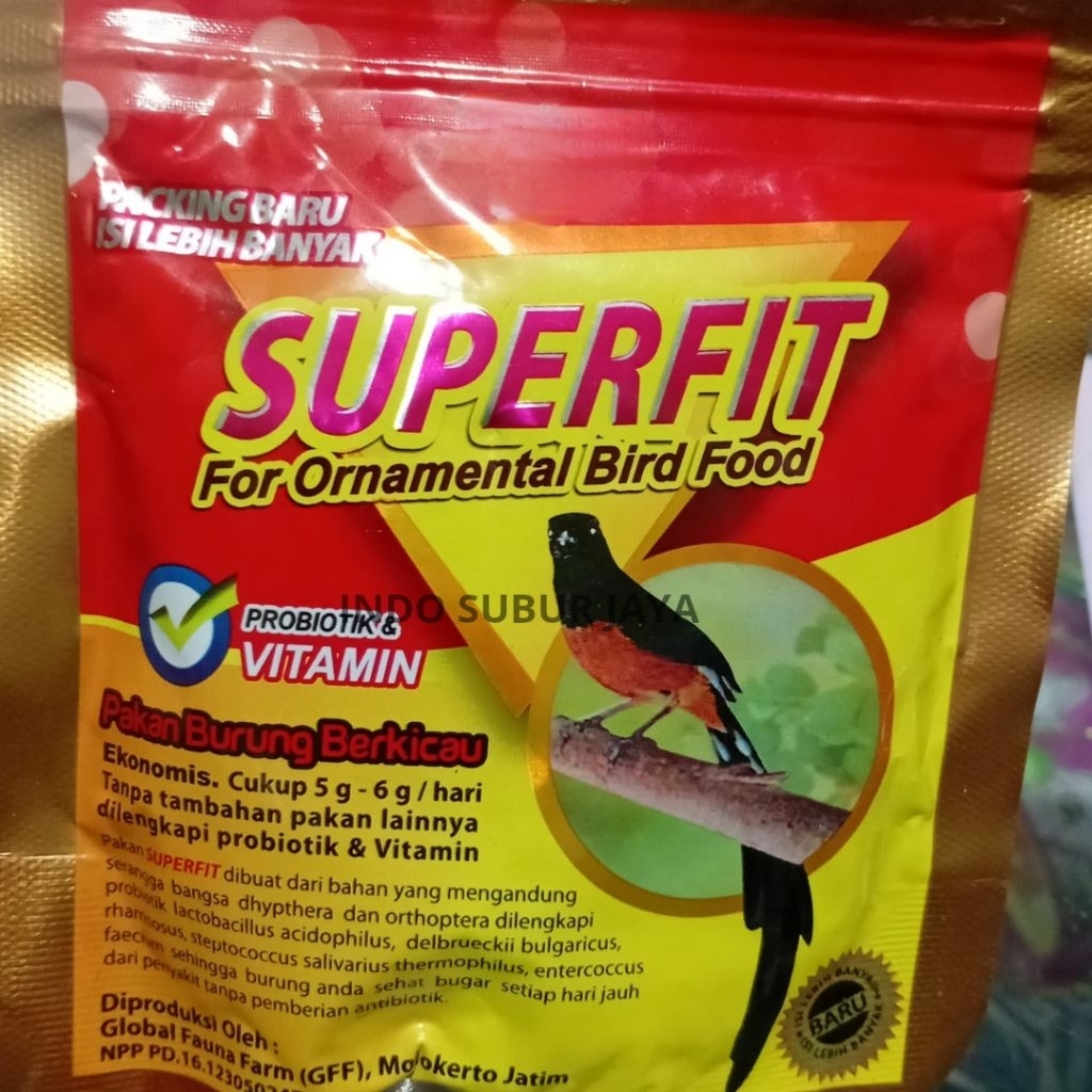 Superfit Gold Pakan Voer Burung Kicau