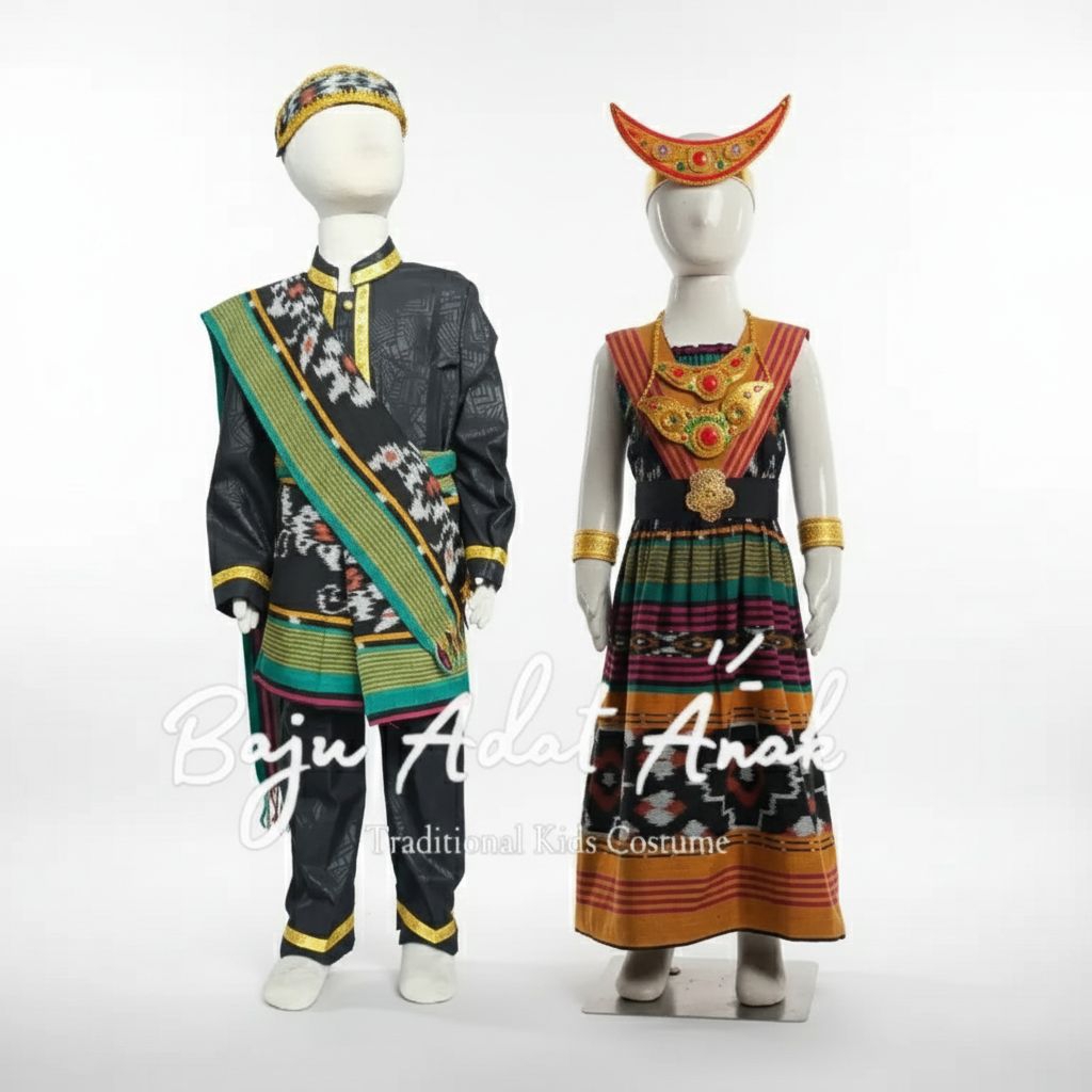 BAJU ADAT NTT ANAK | PAKAIAN TRADISIONAL NTT FLORES NUSA TENGGARA TIMUR | BAJU ADAT NTT ANAK PEREMPU