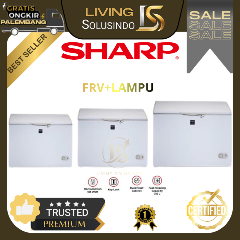Chest Freezer Sharp 150L/202L/302L - FRV150X / FRV210X / FRV310X Freezer Box Sharp