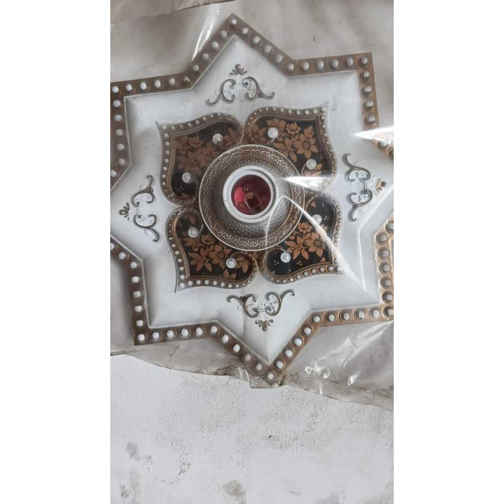 ornamen lampu pvc 30x30