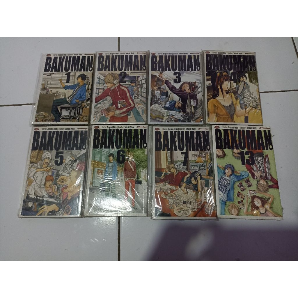 Komik Bakuman Vol 1-7, 13 set Kolpri Bakuman vol 6