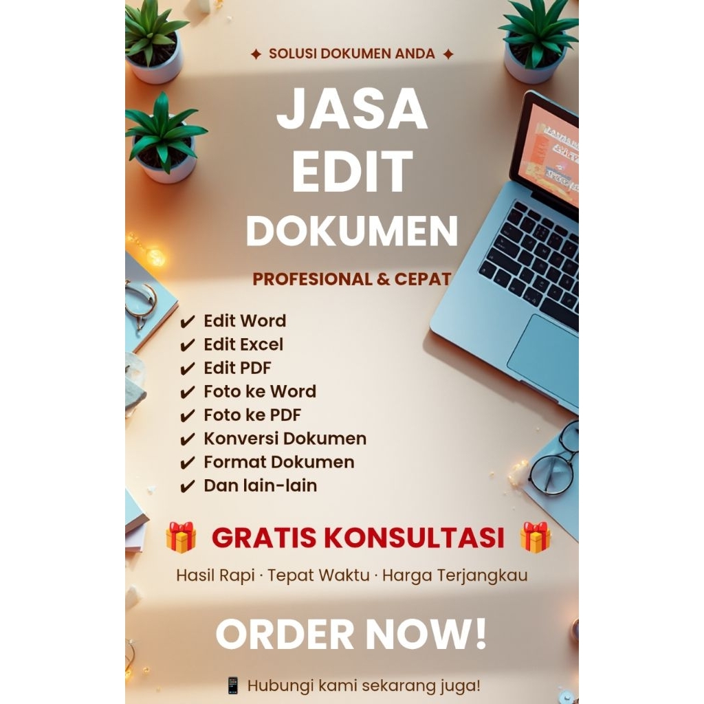 jasa edit dokumen termurah | edit word | pdf