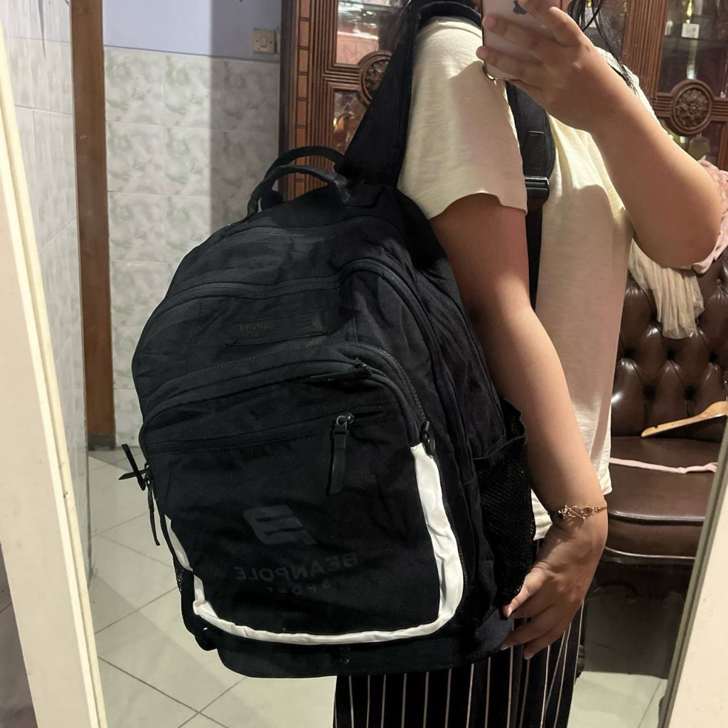 Ransel Unisex Beanpole dapat 2 tas | Tas 4 Ruang Anak SD kelas 6 sampai Dewasa bisa pakai | Preloved