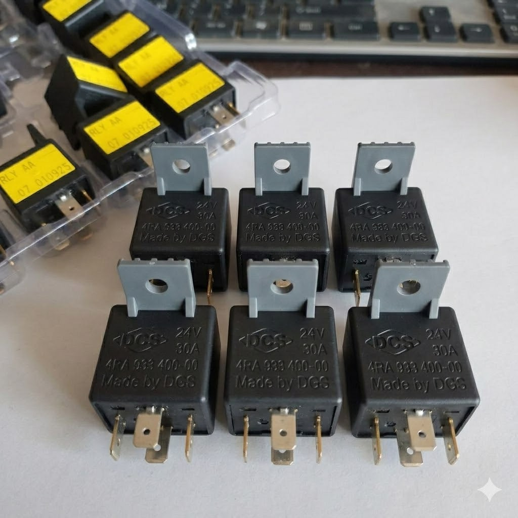 RELAY 24 VOLT KAKI 4 DCS