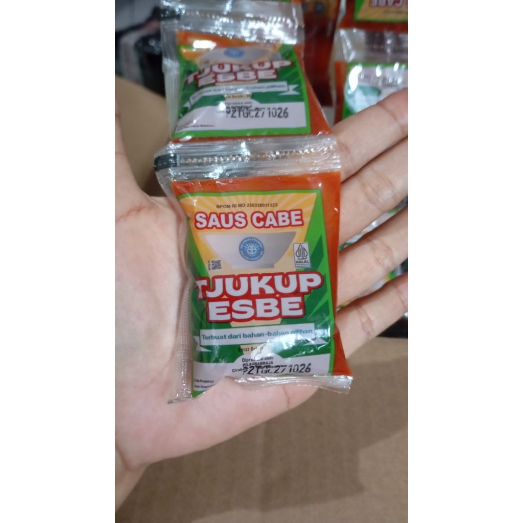 SAOS BANTAL | SAOS TJUKUP ESBE 1 RENCENG | SAOS CABAI TJUKUP ESBE SACHET