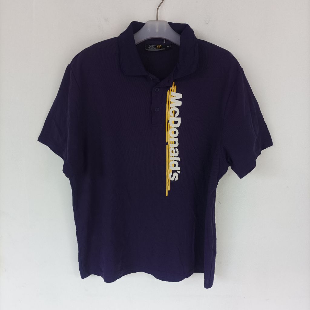 KAOS POLO SHIRT MCDONALDS SECOND SIZE XL Z039