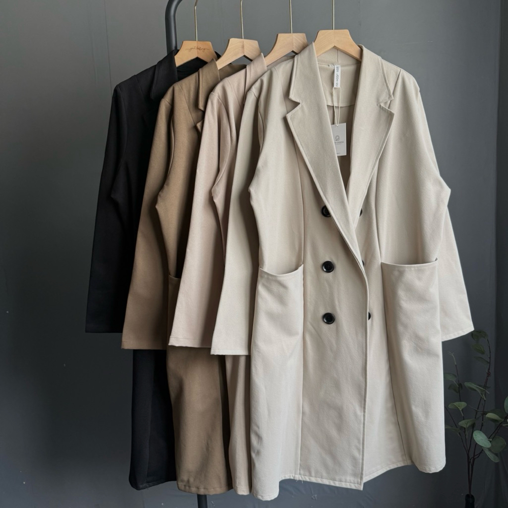 GOOD LOOKING - Lyla long blazer semiwol