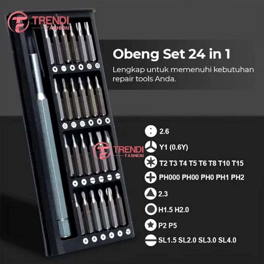 Obeng set Magnetic - Obeng Set Smartphone & Camera - Obeng Serbaguna