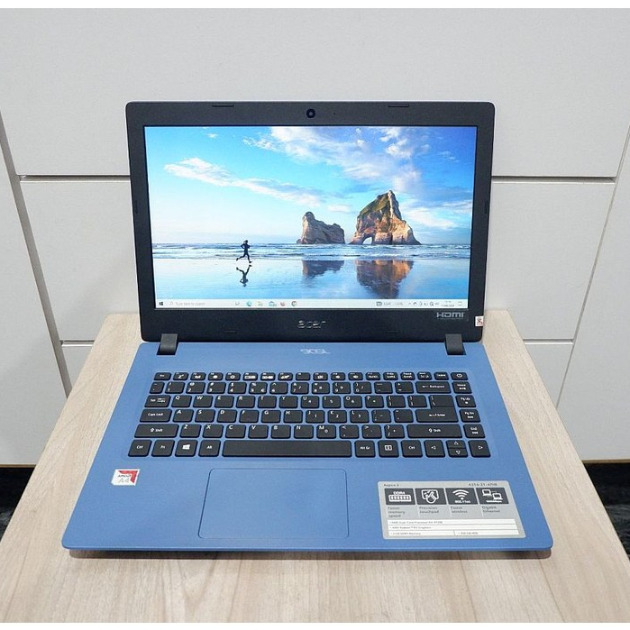 Laptop Acer Aspire 3 A314 AMD A4 9120e RaM 16GB SSD 1TB Window 10 + Office Normal Siap Pakai - Lapto
