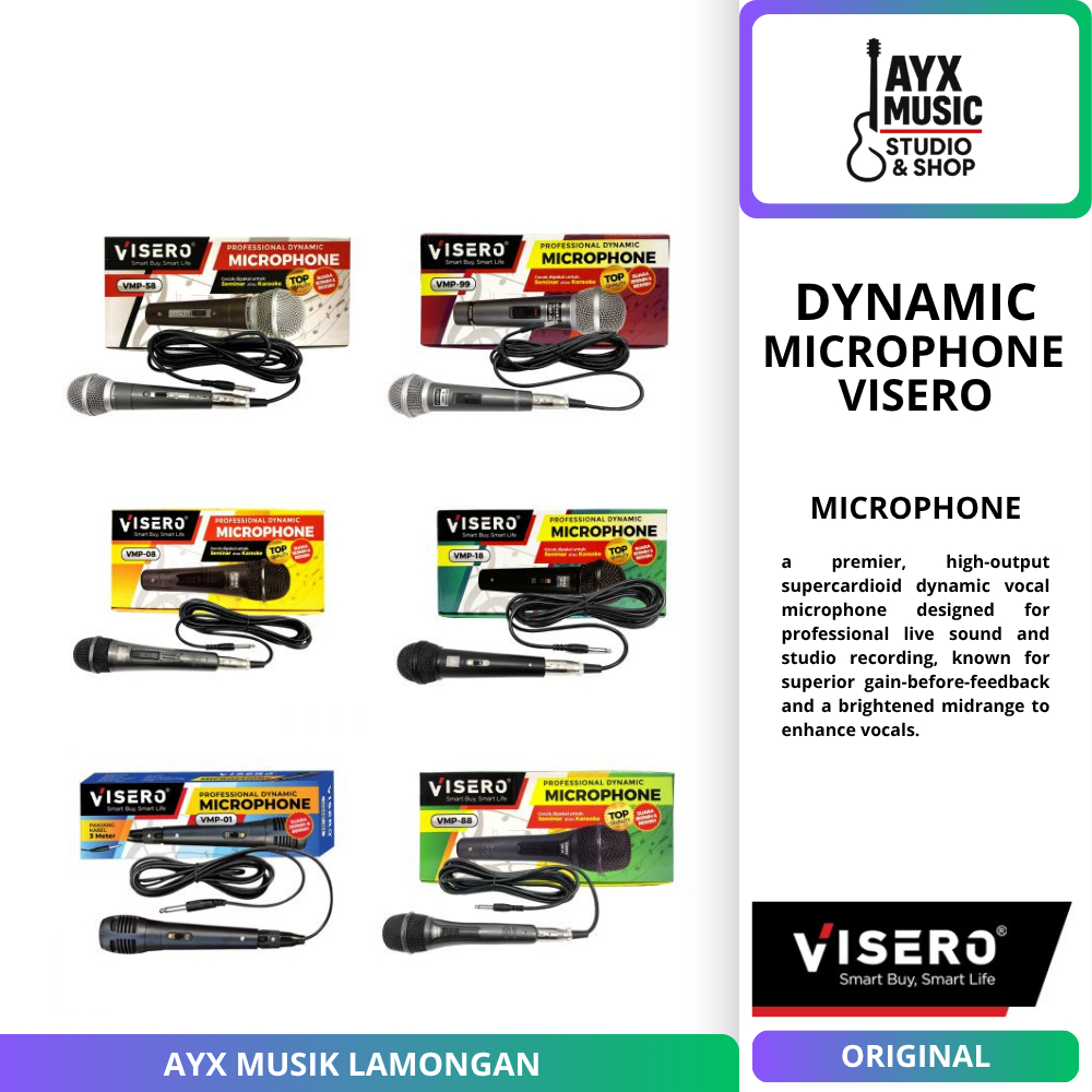 Visero Microphone | Dynamic Microphone | Microphone Murah