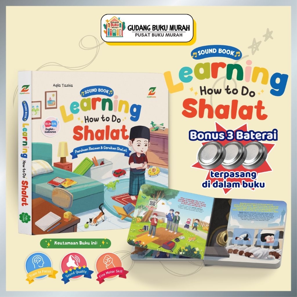 ZiyadBooks - Sound Book Learning How To Do Shalat Buku Bersuara Belajar Shalat Anak Boardbook