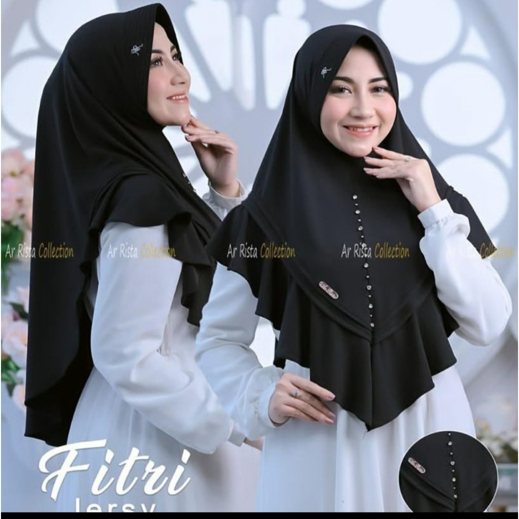 Hijab AR RISTA Bergo - Jilbab Bergo Jersey - Hijab Jersey Arista Fitri - Ar-Rista Fitri
