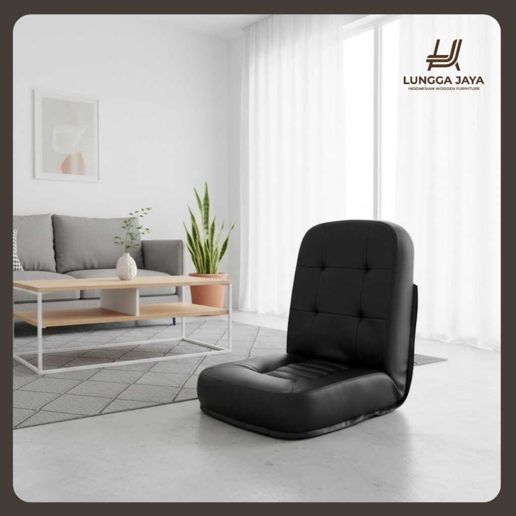 (BIG PROMO) Kursi Lesehan Besi Oscar Jumbo - Kursi Lantai Big Size Sandaran Adjustable 5 Step - Sofa