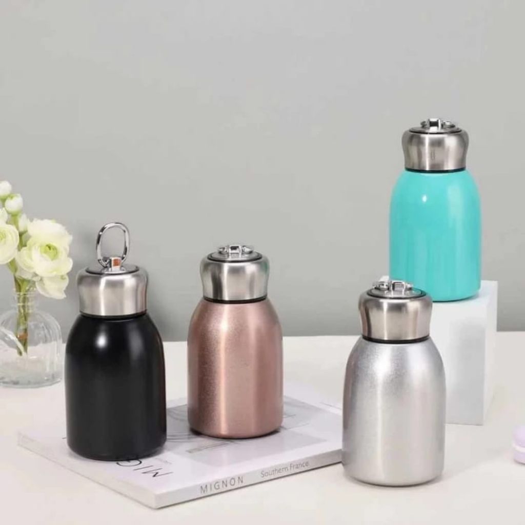 Mug Stainless Steel 300ML Botol Minum Termos Mini 300ML Tumbler Kopi