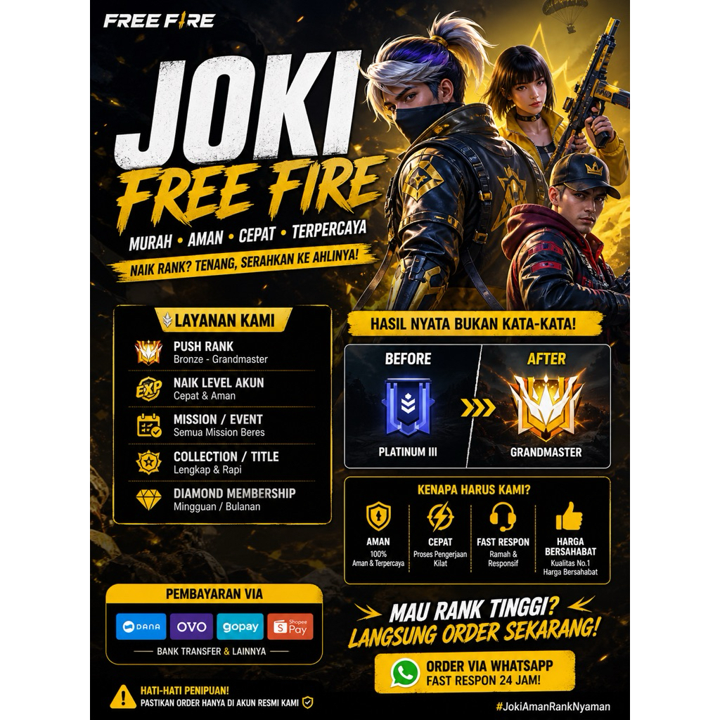 JOKI NAIKIN RANK KAMU