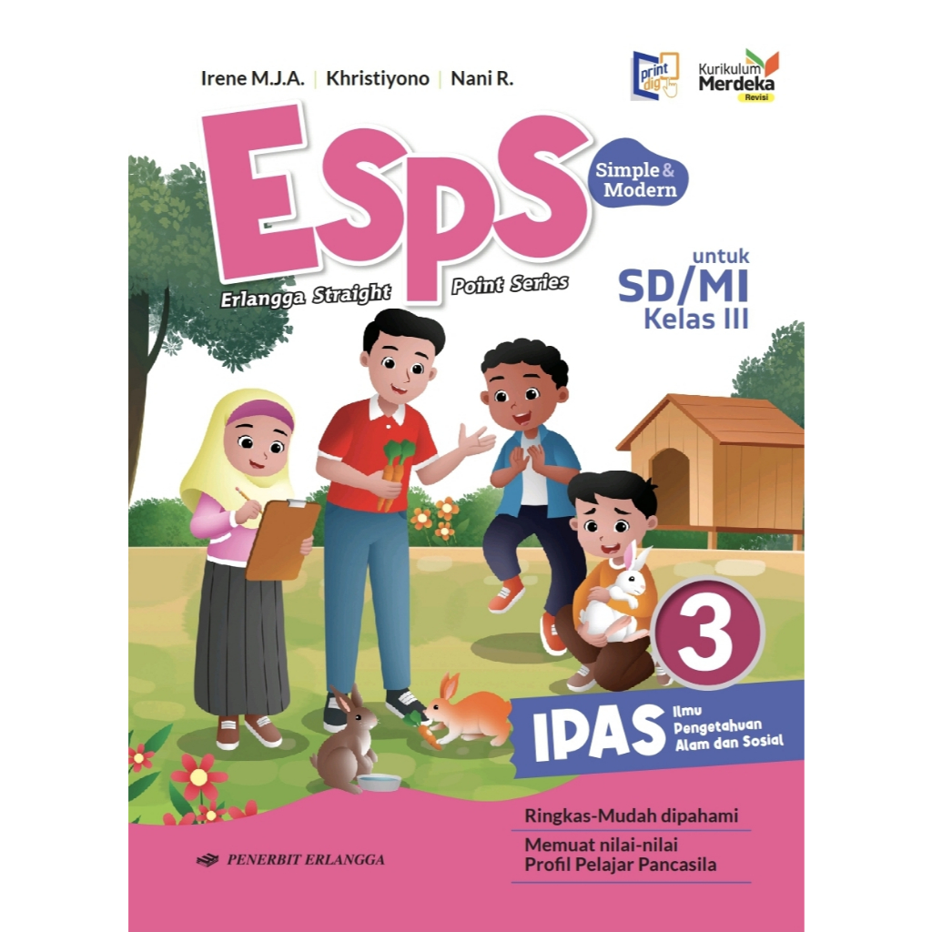 KELAS 3 SD ERLANGGA / BUKU ERLANGGA KELAS 3 SD/MI KURIKULUM MERDEKA