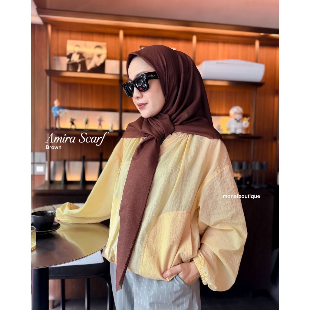 JILBAB SEGI EMPAT | AMIRA SCARF | MONEL HIJAB