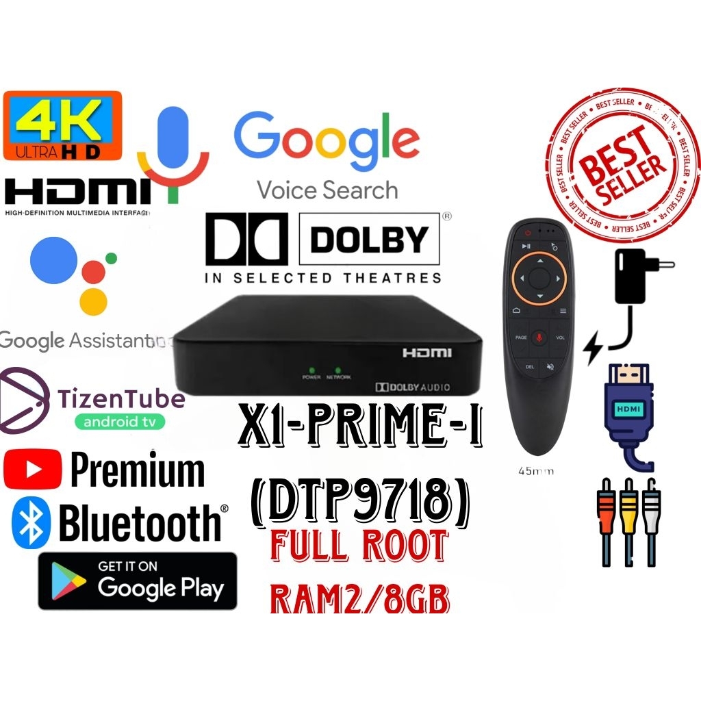 STB X1-Prime-i (DTP9718) REMOTE VOICE SIAP PAKE