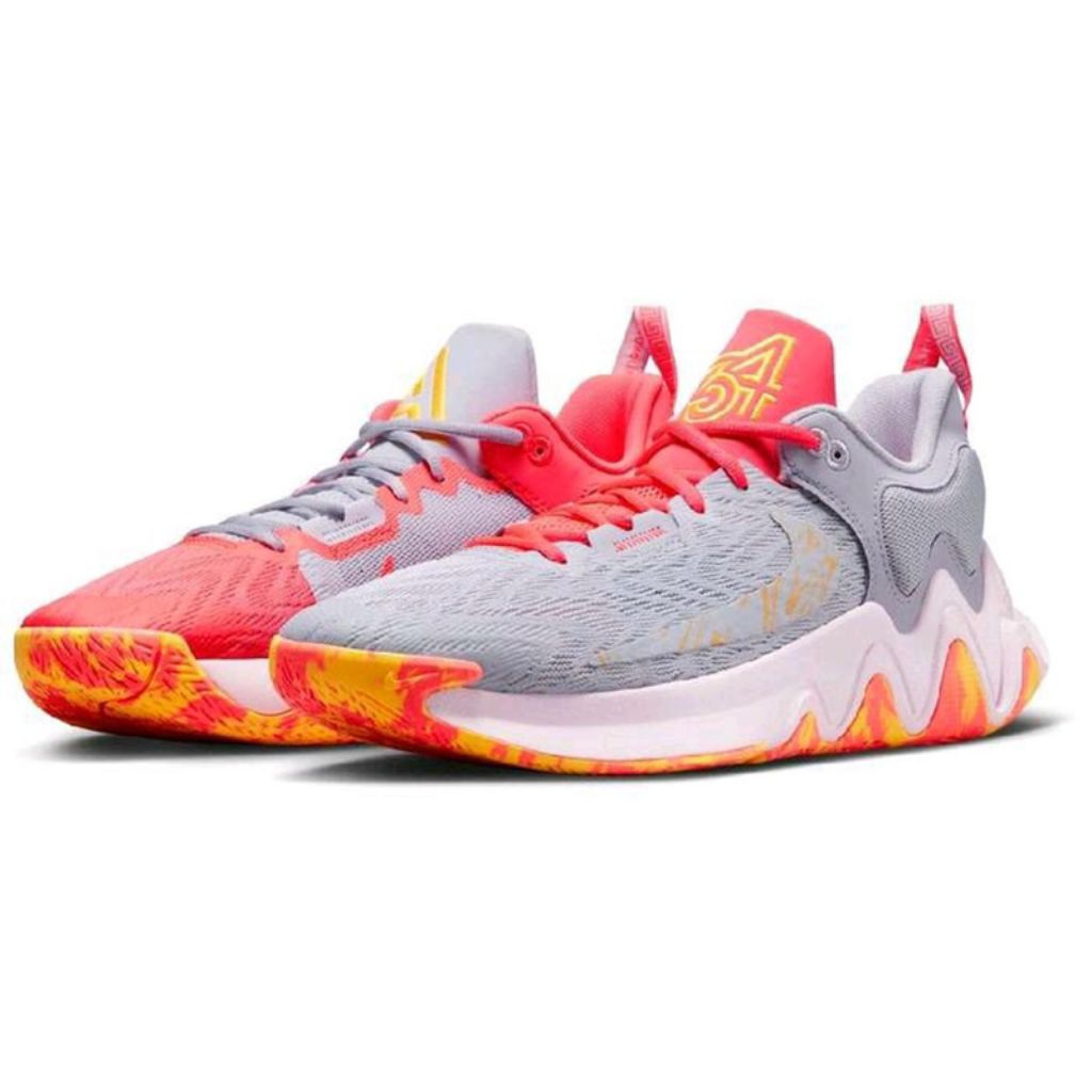 Sepatu Basket Giannis Immortality 2 'Oxygen Purple Hot Punch Olahraga Outdoor