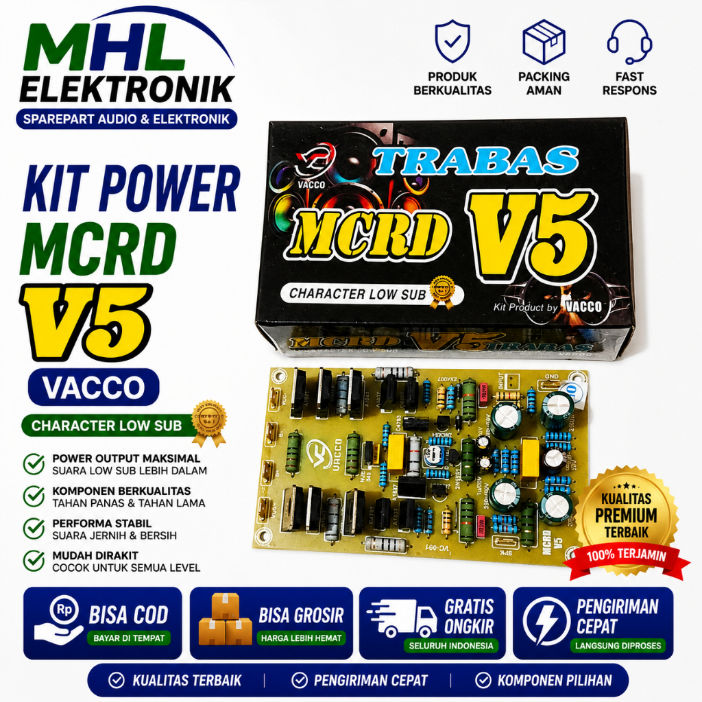 KIT Driver Amplifier MCRD V5 PCB Fiber VACCO