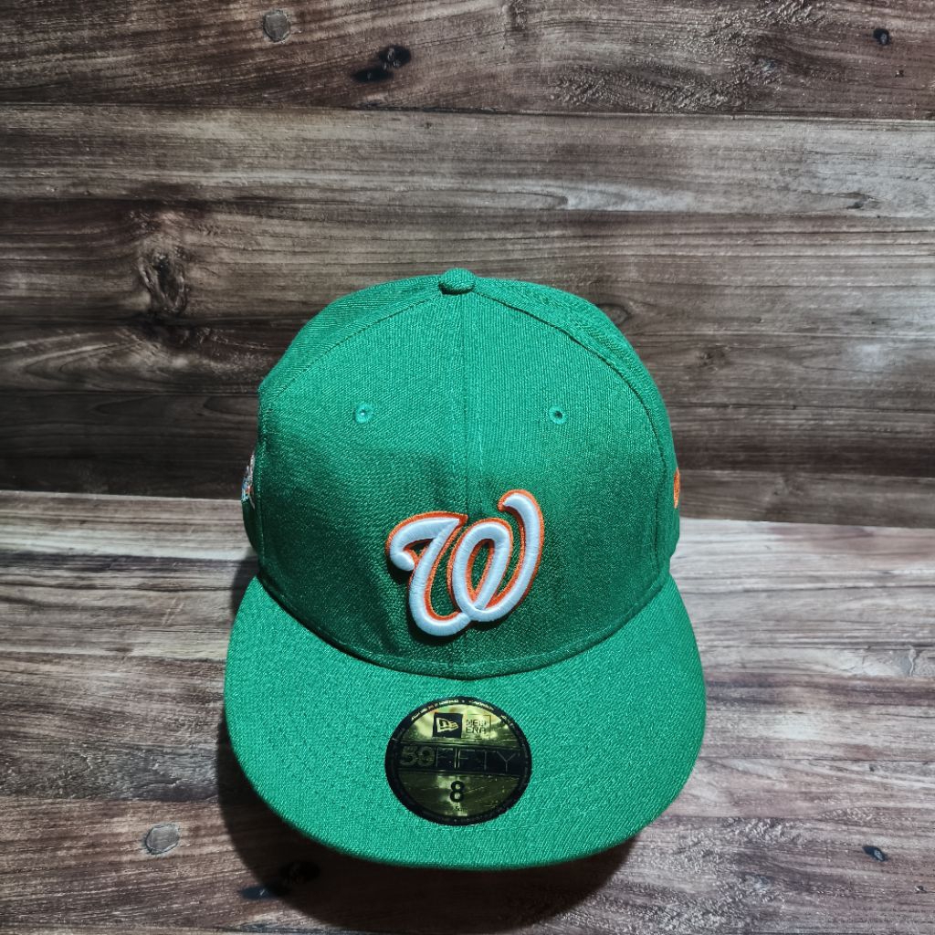 topi snapback new era Washington logo green