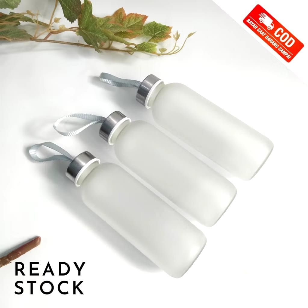 Botol Kaca 420ML Botol Kaca Doff Cocok Untuk Souvernir Tumbler Kaca Doff