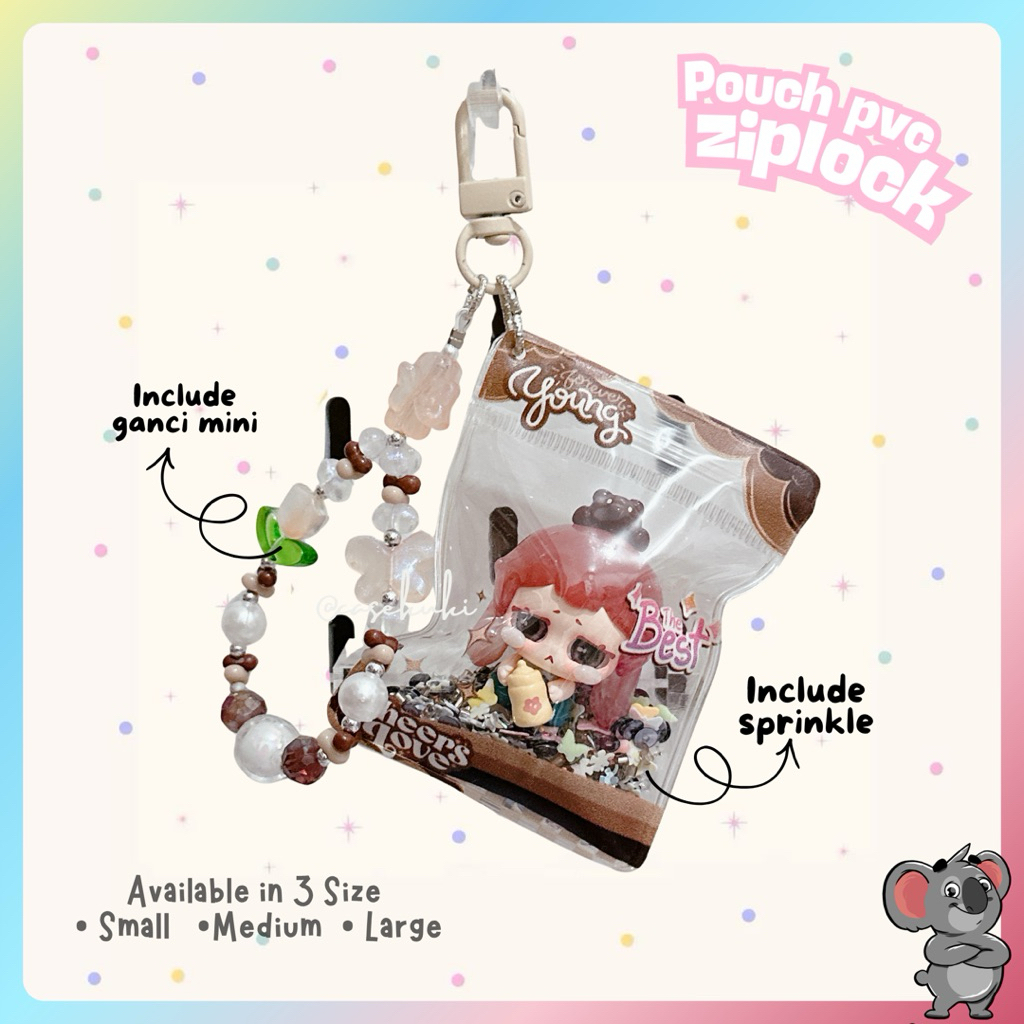 POUCH ZIPLOCK PVC CUSTOM PRINT UV GAMBAR