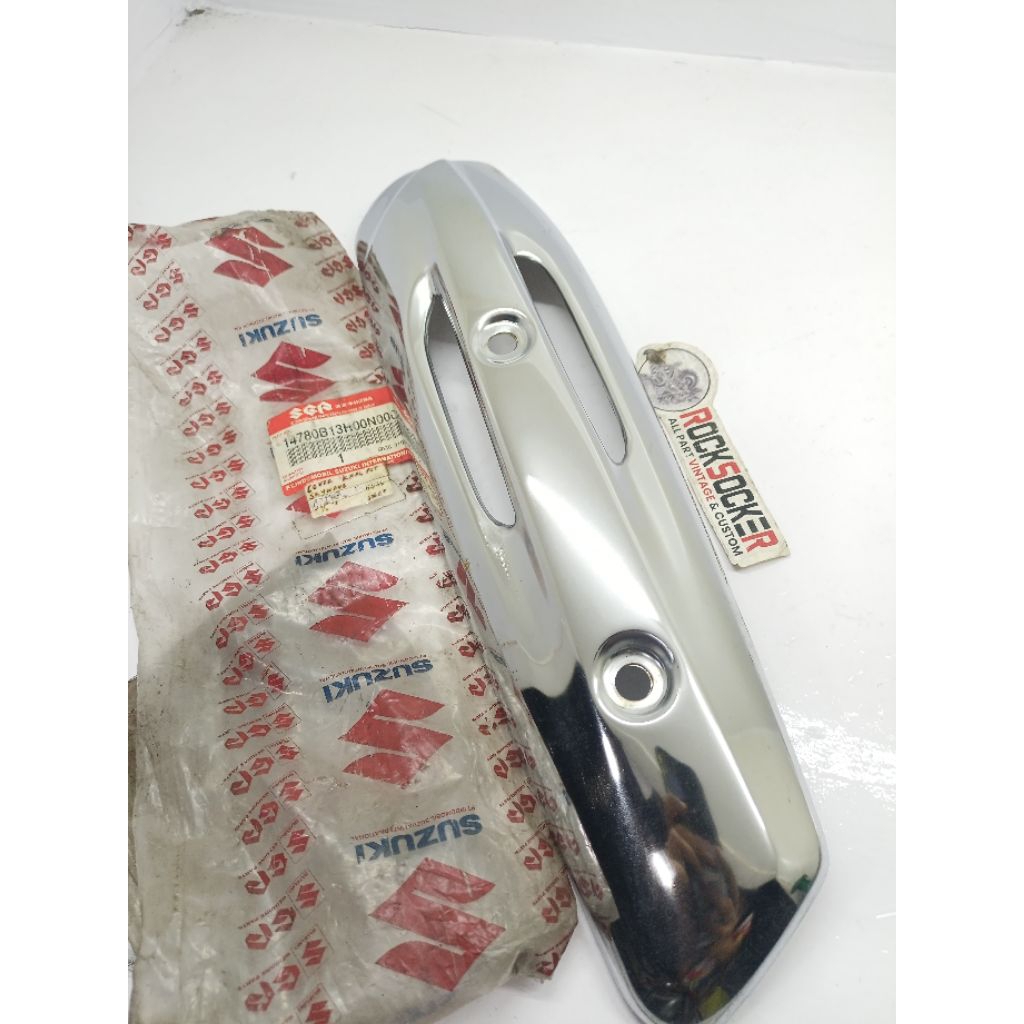 cover knalpot suzuki skywave original nos tutup knalpot skywave ori nos sgp