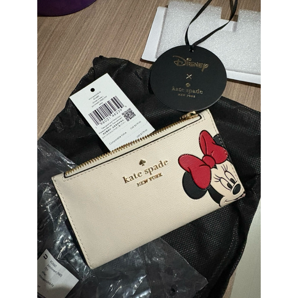 (Preloved) Kate Spade Disney Minnie Slim Bifold Wallet KG660
