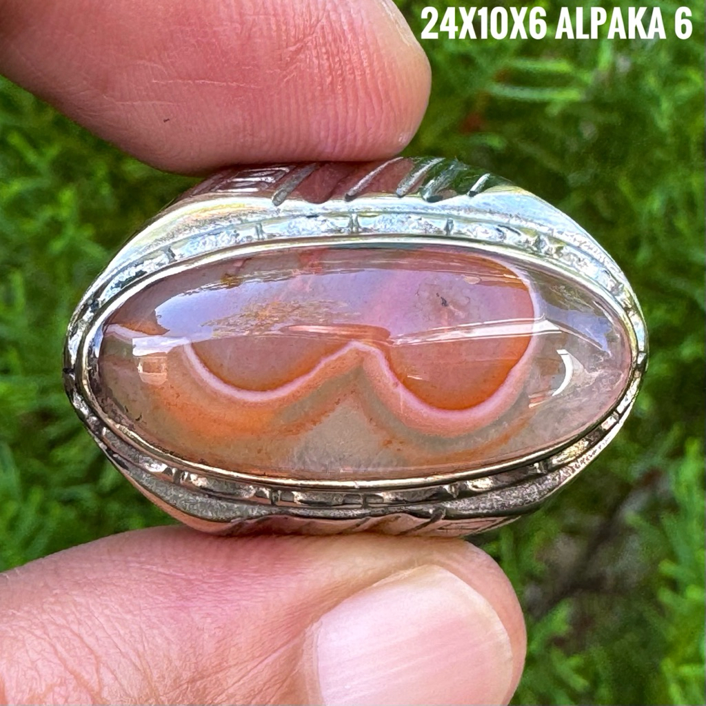 Cincin Batu Akik Natural Lafadz Allah (Asli Alam)