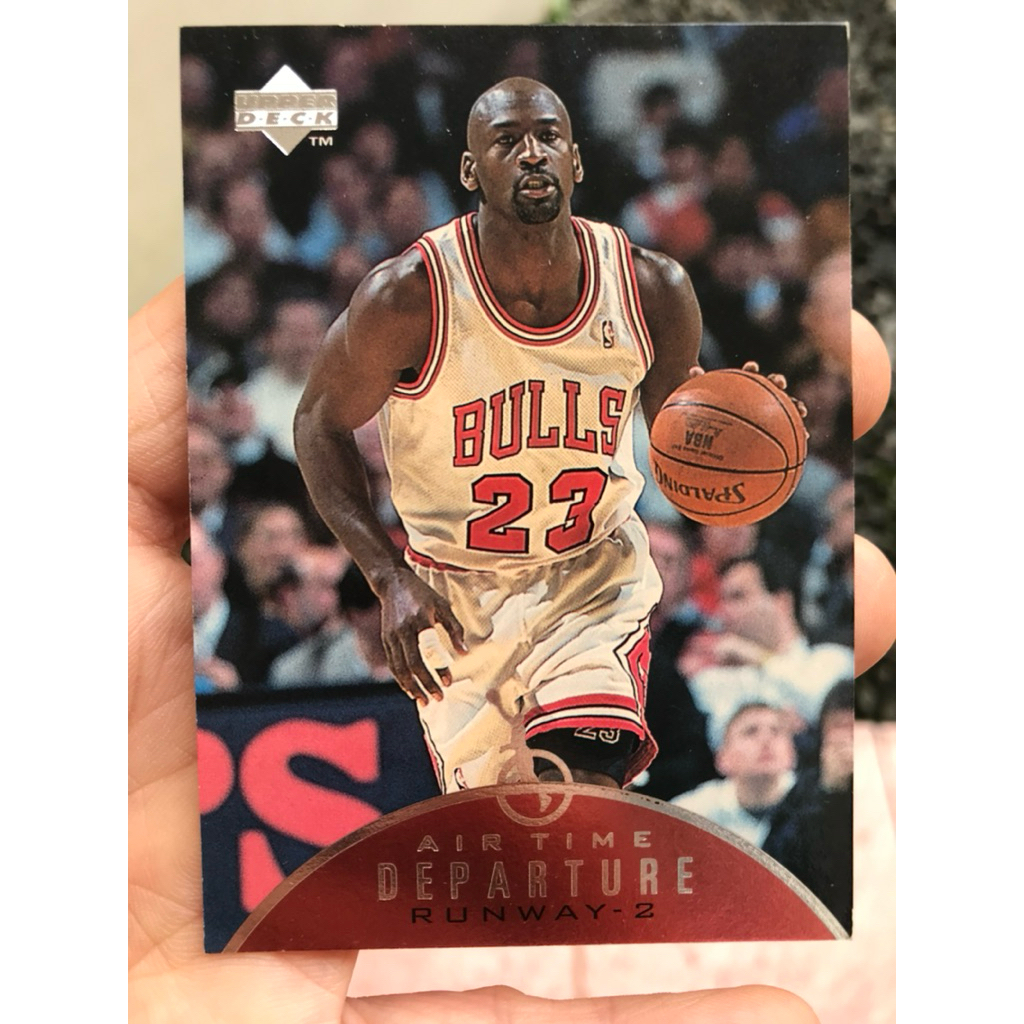 MICHAEL JORDAN NBA CARD UPPER DECK 1997 AIR TIME KARTU FAVORIT