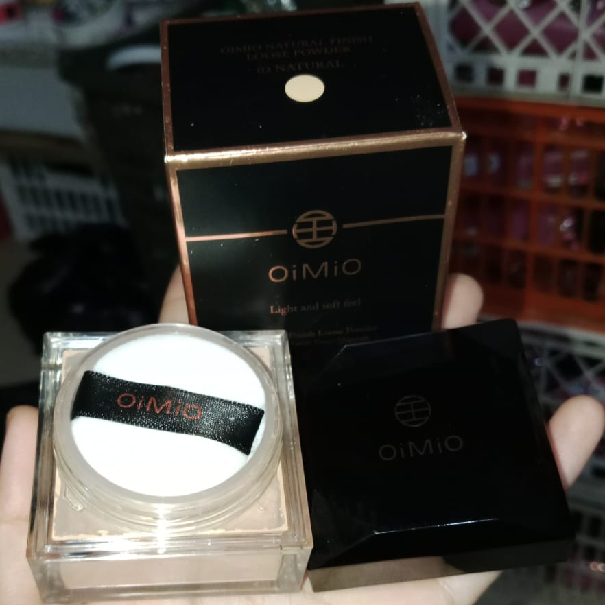 Bedak Tabur Finish Light | Loose Nano-Minerals Natural OIMIO Powder Shade 03 | Soft Feel