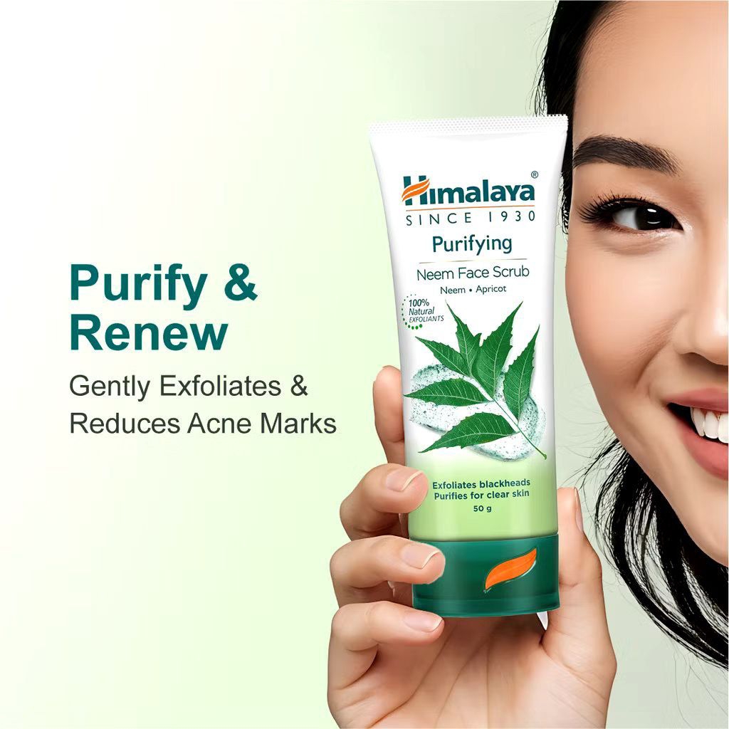 HIMALAYA PURIFYING NEEM SCRUB PEMBERSIH WAJAH