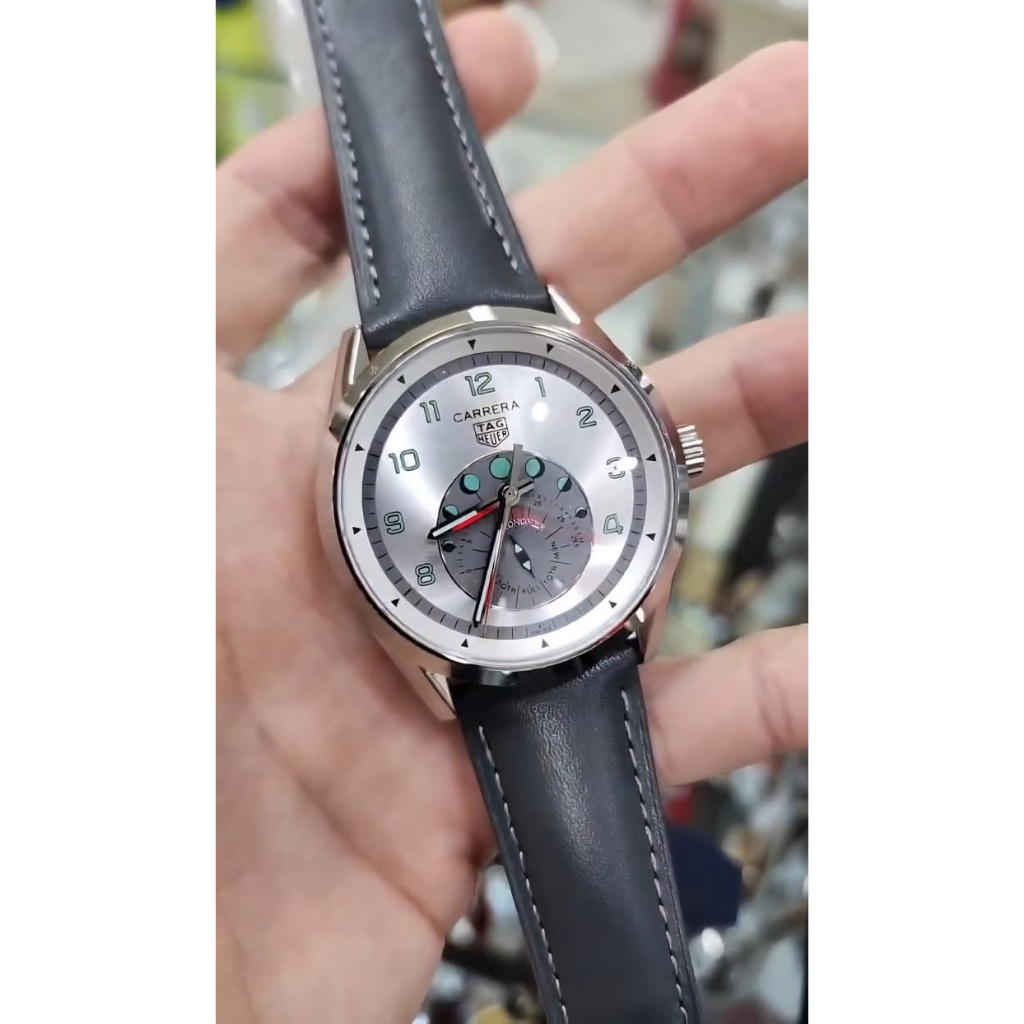 New Jam tangan Pria Tag Her Carrera Astronomer Leather Automatic 40mm more colours