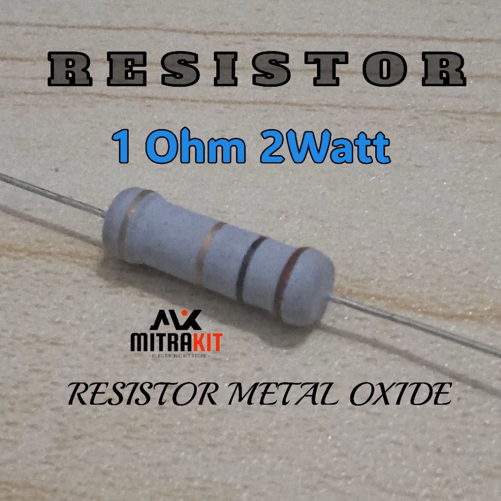 Metal Oxide resistor 1 ohm 2watt Resistor 1ohm 2watt 1ohm 2W 1R2W