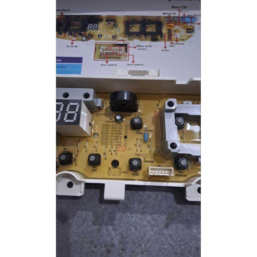 Modul Mesin cuci samsung code part DC92-01681A kwalitas Original